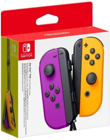 Nintendo Switch Joy-Con Controller Pair - Neon Purple & Orange