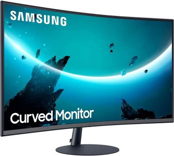 SAMSUNG LC24T550FDUXEN Full HD 24-inch Curved LED Monitor - Grey